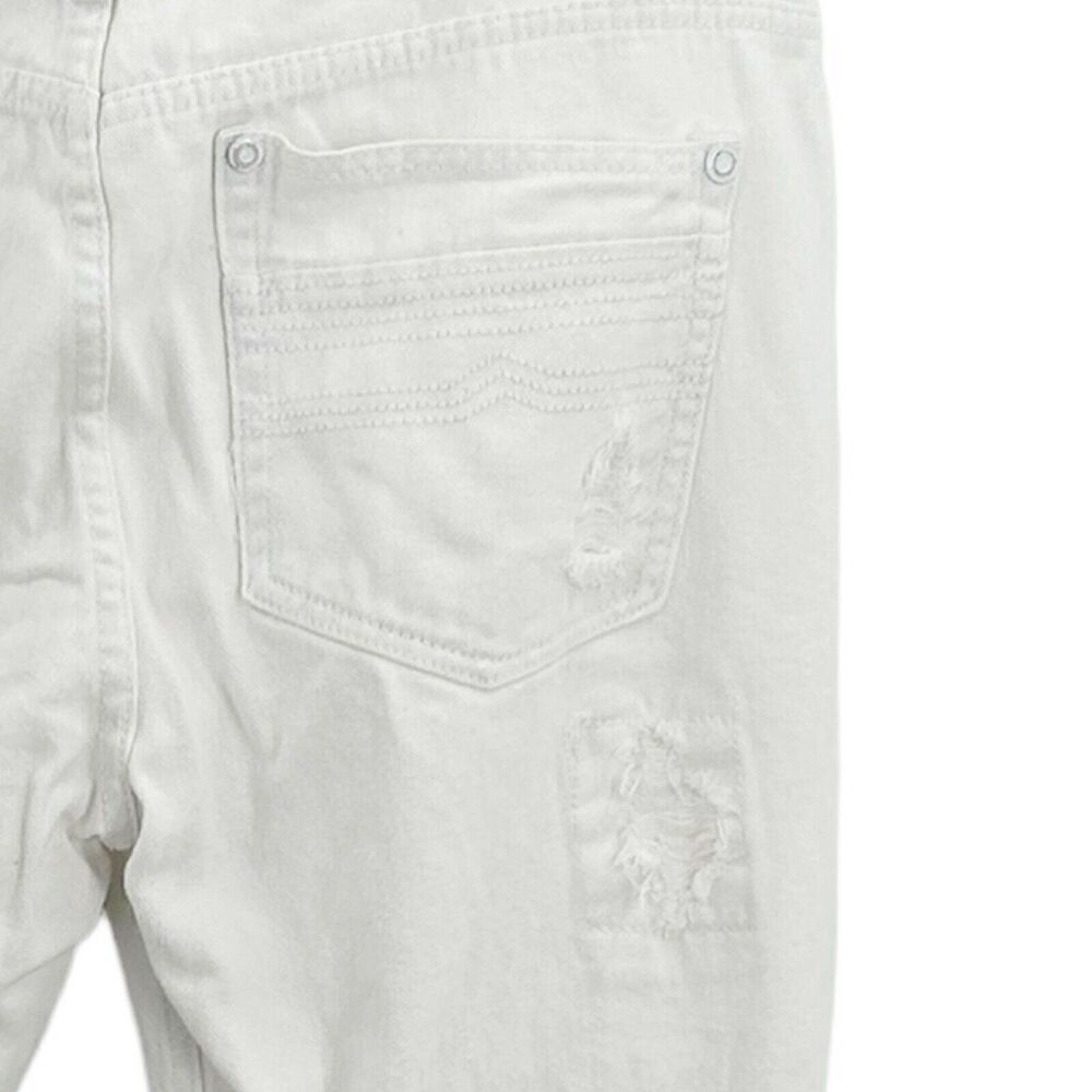 Brooklyn Express White Distroyed Distressed Jeans Size 36x30 Mens - Picture 7 of 12
